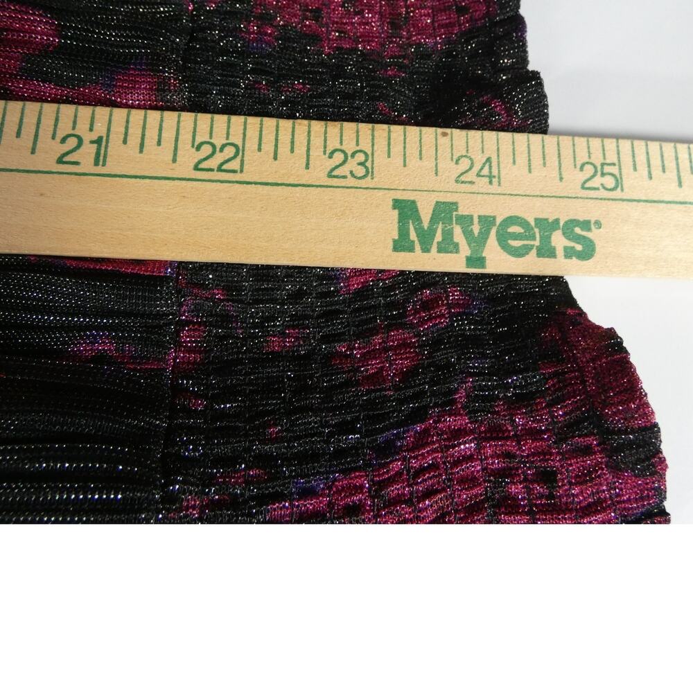 White House Black Market XL Sleeveless Blouse Deep V-Neck Keyhole Sparkle Party - Picture 4 of 7